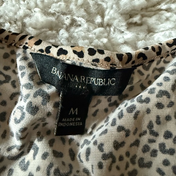 Banana Republic Leopard Print Long Sleeve Dress - Picture 6 of 7